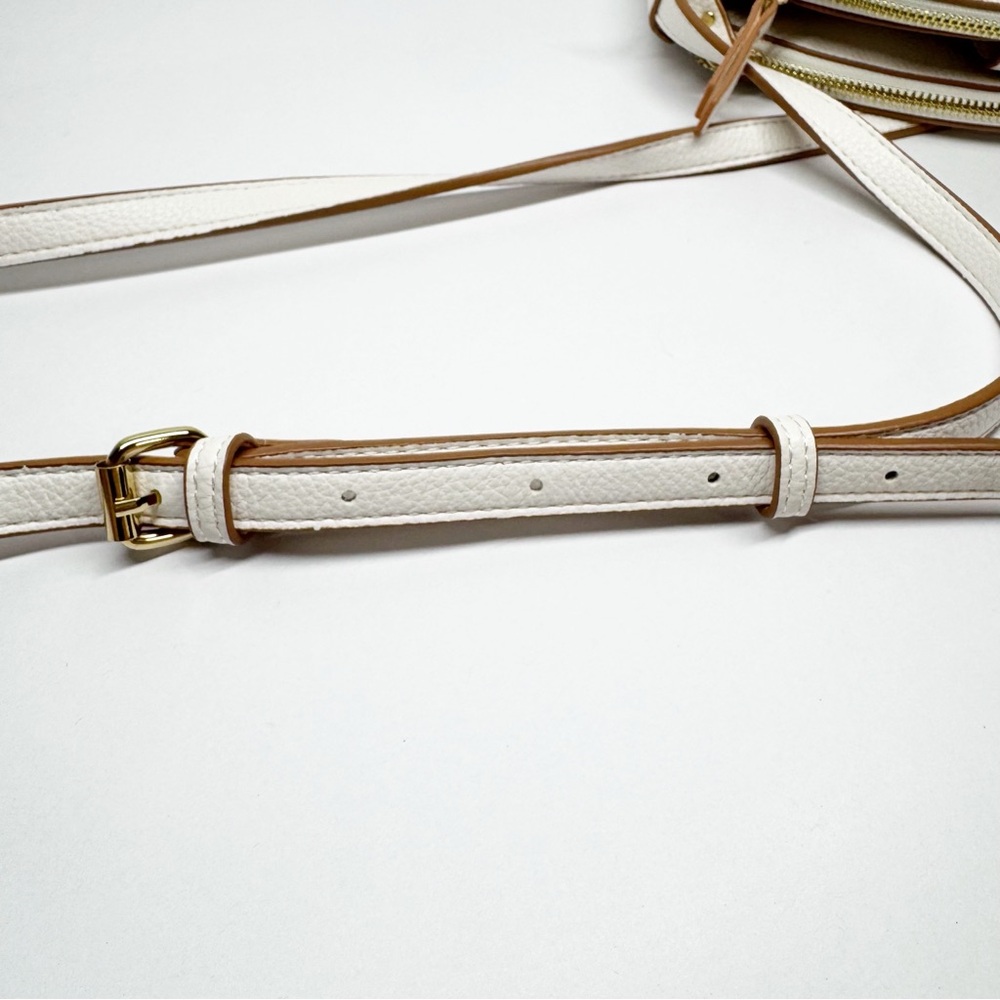 Anne Klein Lion Logo Double Zip Dome Crossbody - Picture 14 of 15